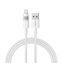 Cablu incarcare iPhone 2.4A Baseus, alb, P10382700211-00