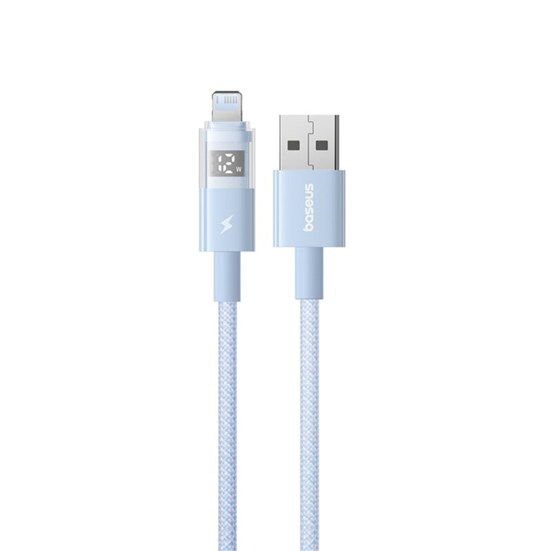 Cablu incarcare iPhone 2.4A Baseus, albastru, P10382700311-00