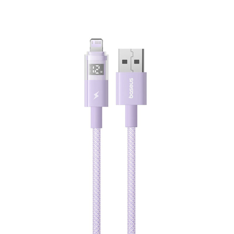 Cablu incarcare iPhone 2.4A Baseus, mov, P10382700511-00