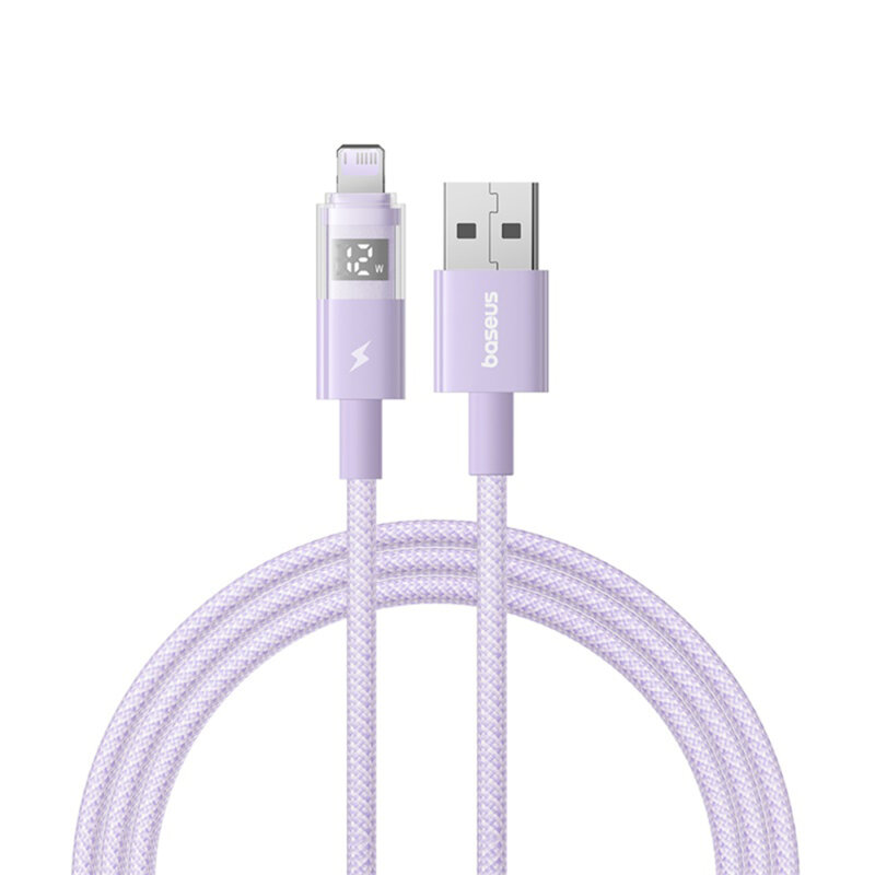 Cablu incarcare iPhone 2.4A Baseus, mov, P10382700511-01