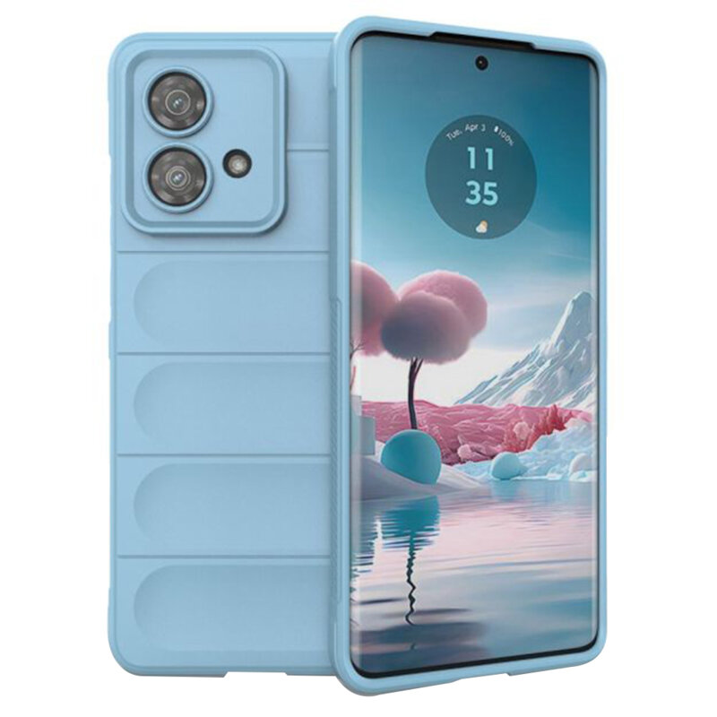 Husa Motorola Edge 40 Neo Techsuit Magic Shield, bleu