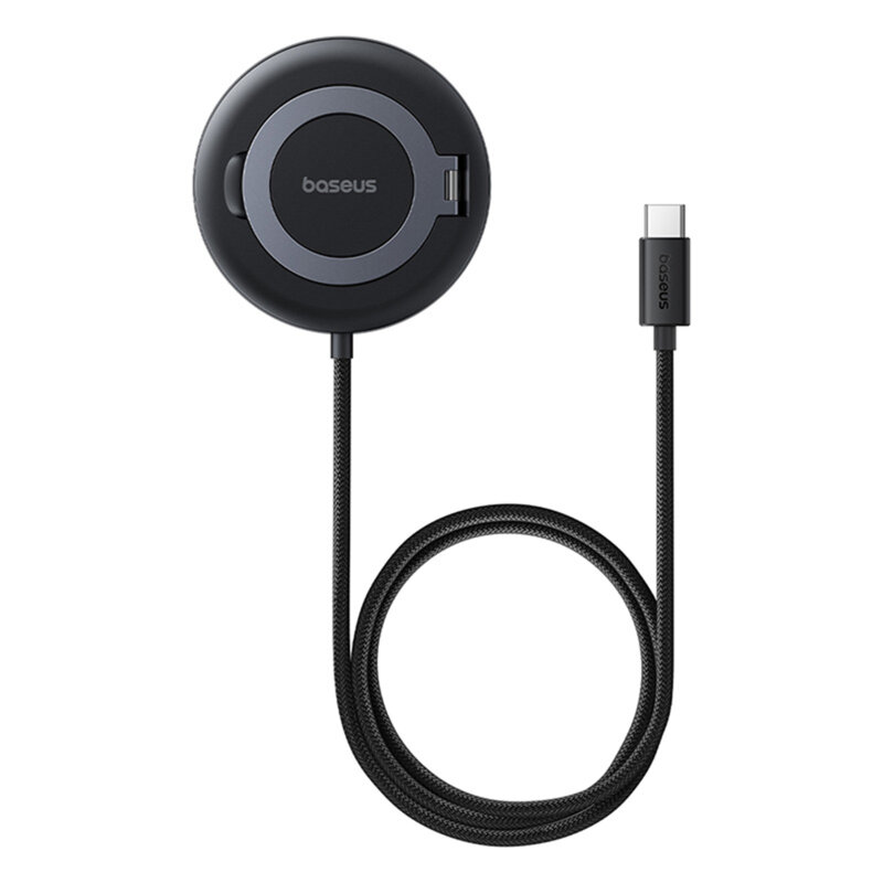 Incarcator wireless magnetic Qi2 Baseus, negru, P10273300121-01