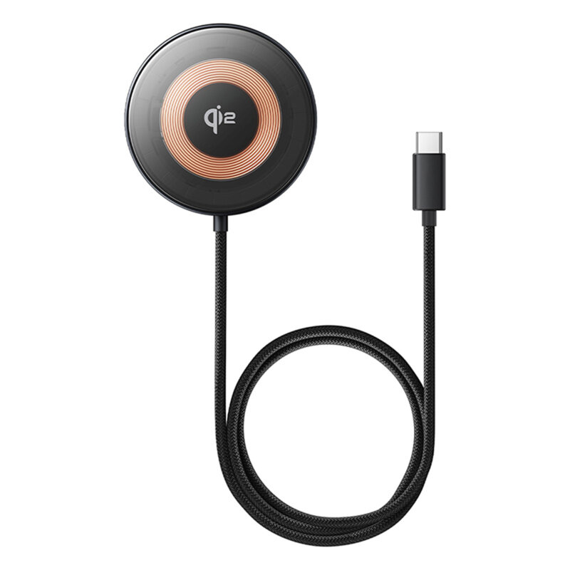 Incarcator wireless magnetic Qi2 Baseus, negru, P10273300121-01