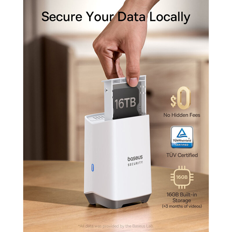 Camera supraveghere 3K exterior cu panou solar Baseus, S0TX002131