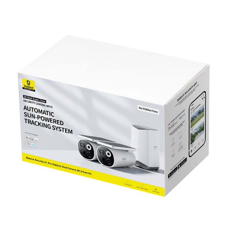 Camera supraveghere 3K exterior cu panou solar Baseus, S0TX002131