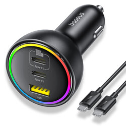 Incarcator auto USB Type-C 152.5W RGB Baseus, C00036101111-00