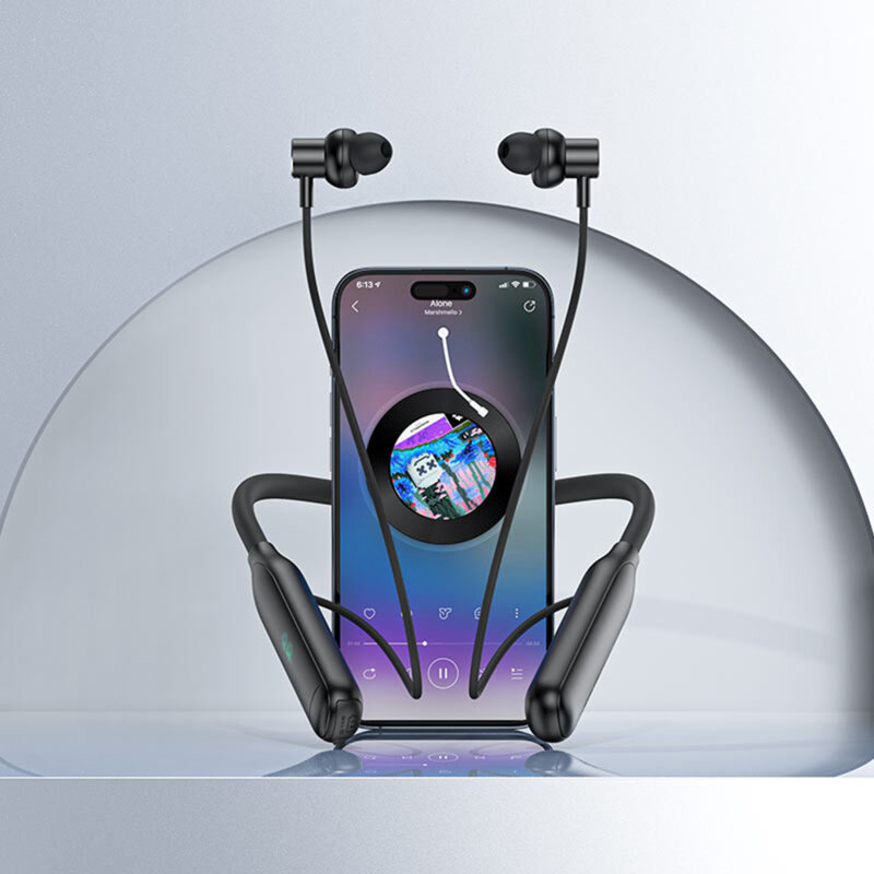 Casti Bluetooth 5.3, IPX4, Display LED, Acefast N4, 800mAh