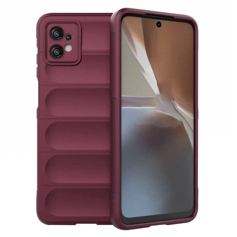 Husa Motorola Moto G32 Techsuit Magic Shield, bordo