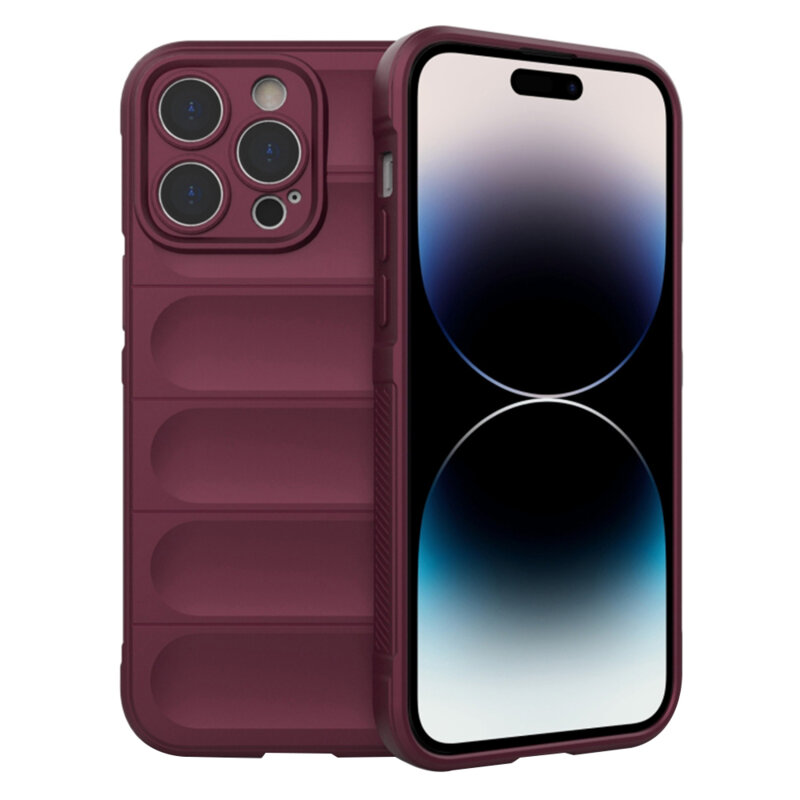 Husa iPhone 14 Pro Techsuit Magic Shield, bordo