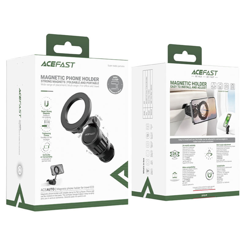 Suport telefon cu magnet Acefast E23, ajustabil, portabil