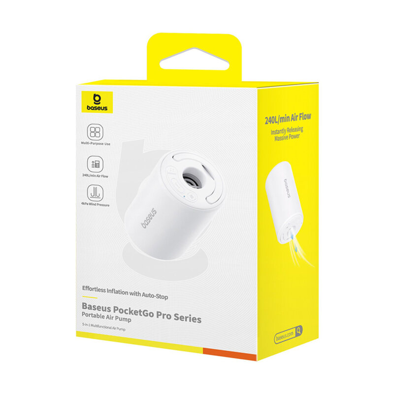 Pompa de aer portabila 2000mAh, 5in1 Baseus, C11157700221-01