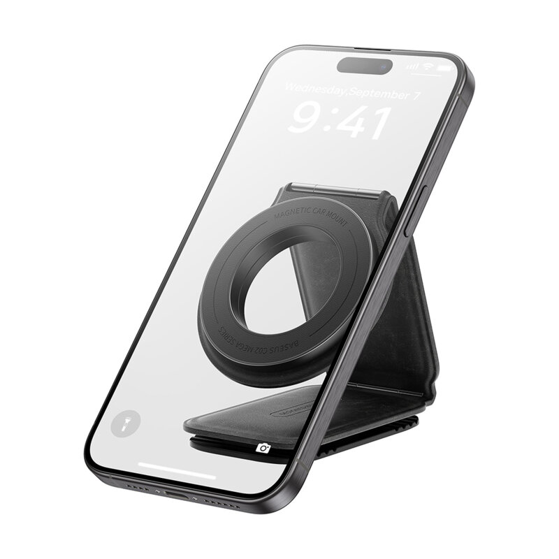 Suport auto telefon cu magnet 25N, 360° Baseus, C40169002113-00