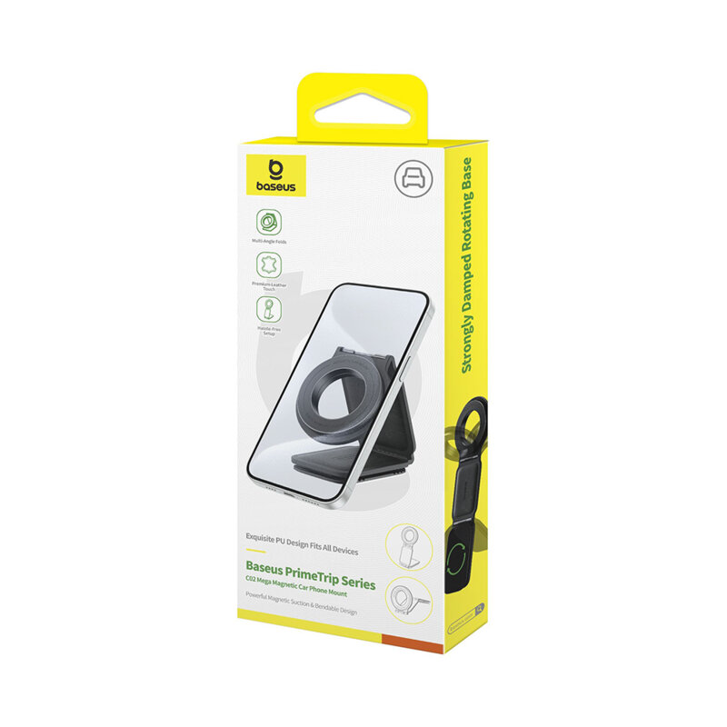 Suport auto telefon cu magnet 25N, 360° Baseus, C40169002113-00