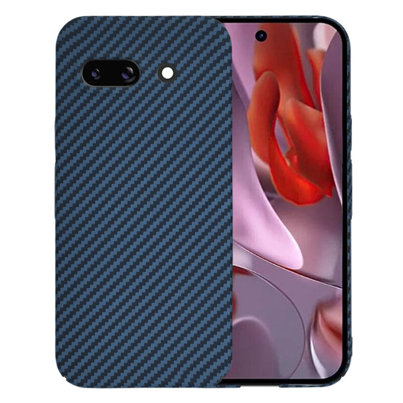 Husa Google Pixel 9a Techsuit Carbonite FiberShell, cyan