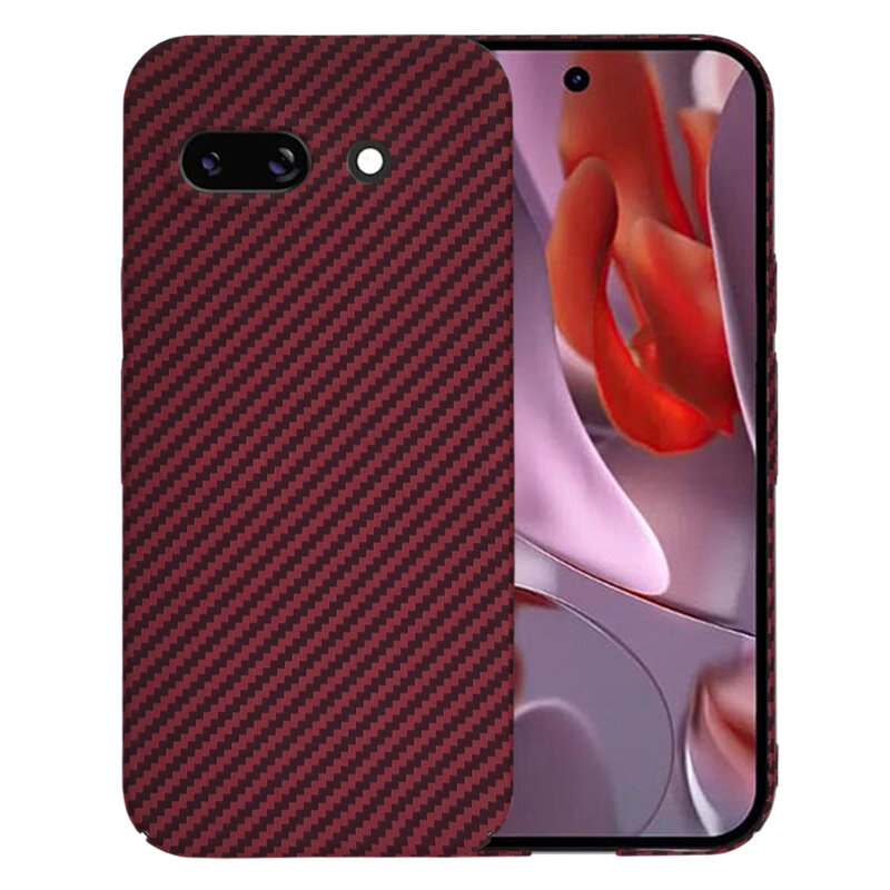 Husa Google Pixel 9a Techsuit Carbonite FiberShell, rosu