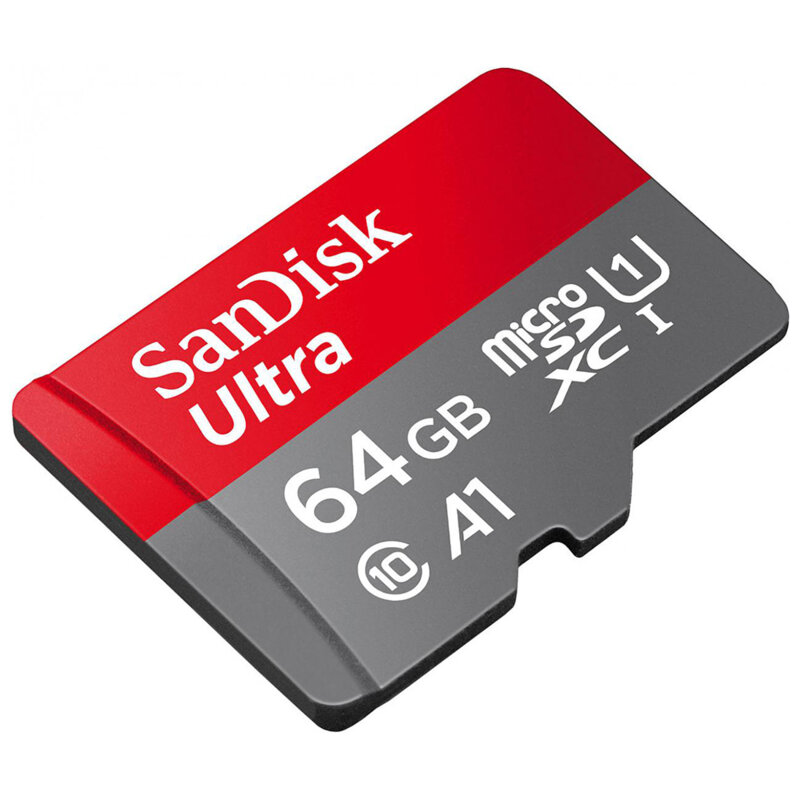 Card memorie 64GB + adaptor MicroSD SanDisk, SDSQUAB-064G-GN6MA