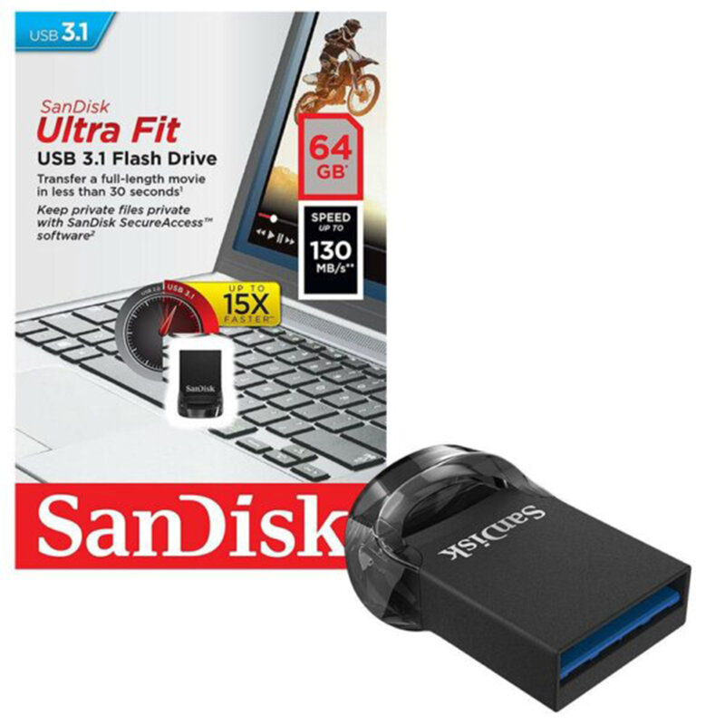 Stick USB, memorie externa 64GB SanDisk, SDCZ430-064G-G46, negru