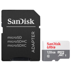Card memorie micro SDXC 128GB SanDisk, SDSQUNR-128G-GN6TA