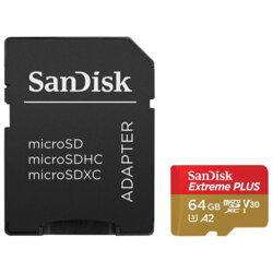 Card de memorie micro SDXC 64GB SanDisk, SDSQXBU-064G-GN6MA