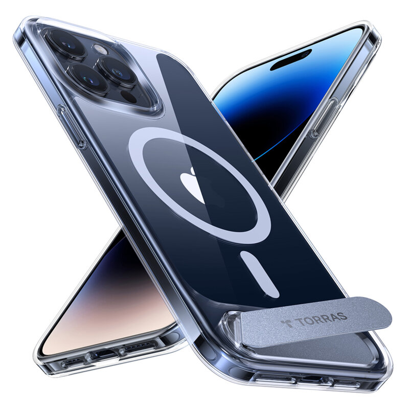 Husa iPhone 15 Pro Torras Pstand, transparenta