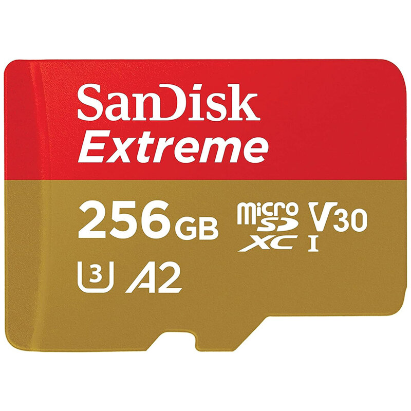 Card memorie 256GB micro SD + adaptor SanDisk, SDSQXAV-256G-GN6MA