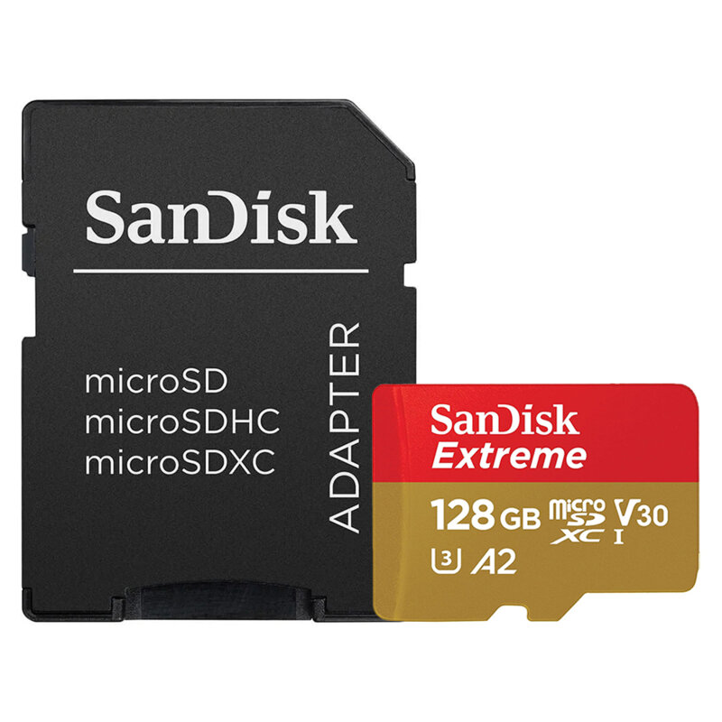 Card memorie 128GB micro SD + adaptor SanDisk, SDSQXAA-128G-GN6MA