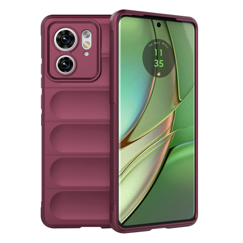 Husa Motorola Edge 40 Techsuit Magic Shield, bordo