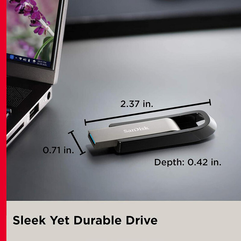Stick USB, memorie externa 64GB SanDisk, SDCZ810-064G-G46, gri