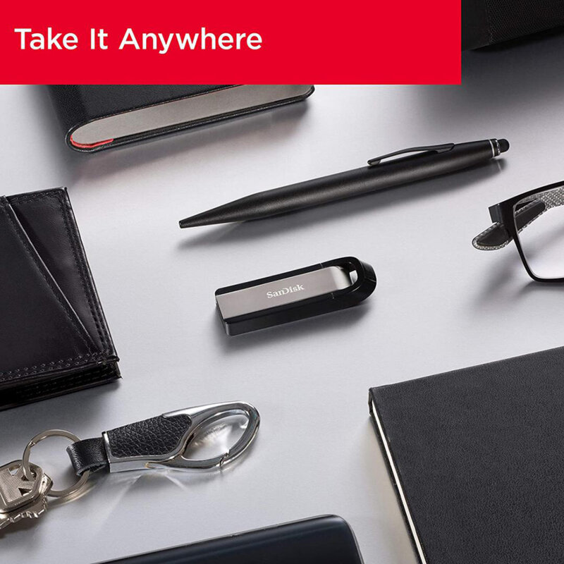 Stick USB, memorie externa 64GB SanDisk, SDCZ810-064G-G46, gri