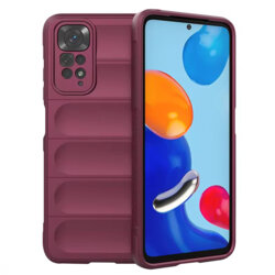 Husa Xiaomi Redmi Note 11 Techsuit Magic Shield, bordo