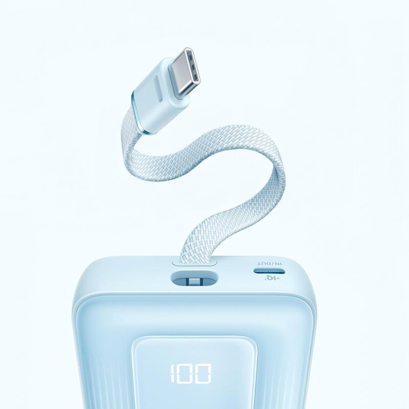 Power bank, baterie externa Anker Zolo, 20000mAh, 30W, bleu