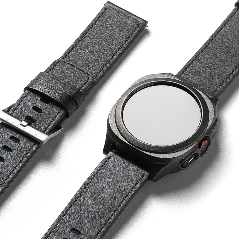 Curea Mobvoi TicWatch Pro 5 Ringke Leather One Basic Bold, Black