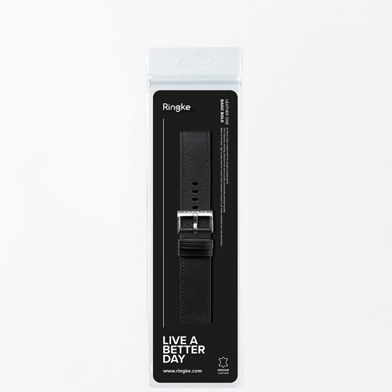 Curea Suunto 9 Ringke Leather One Basic Bold, Black