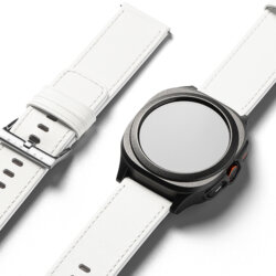 Curea Mobvoi TicWatch Pro 5 Ringke Leather One Basic Bold, White