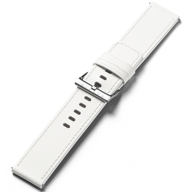 Curea Mobvoi TicWatch Pro 5 Ringke Leather One Basic Bold, White