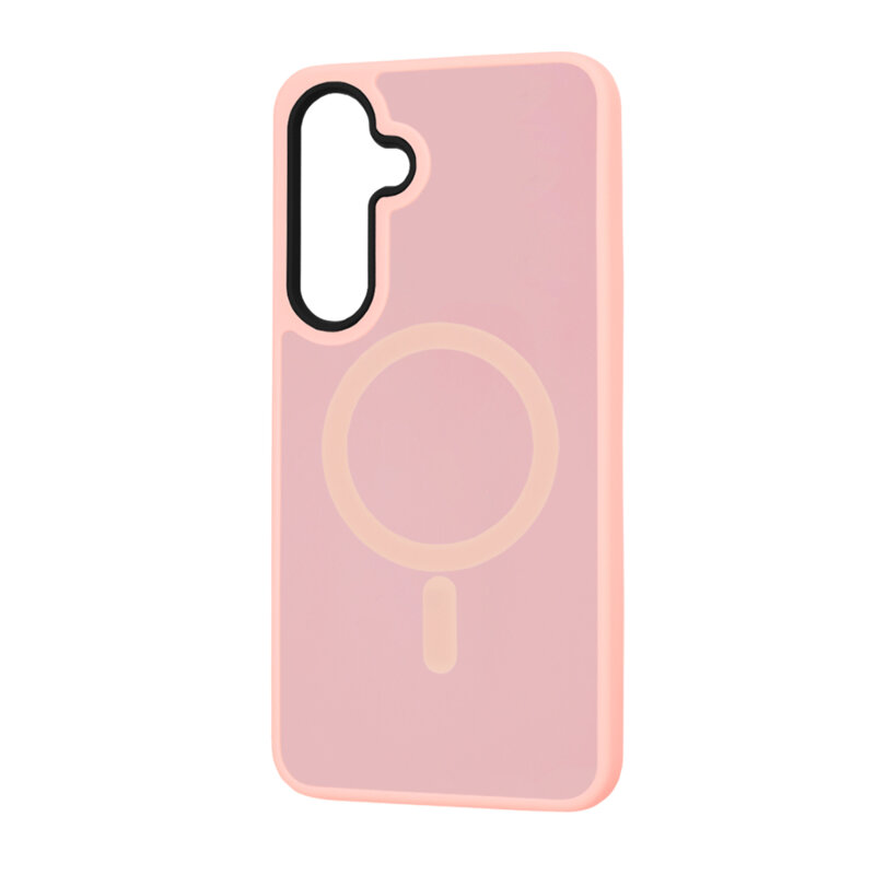 Husa Samsung Galaxy S25 Plus Techsuit HaloFrost MagSafe Series, roz