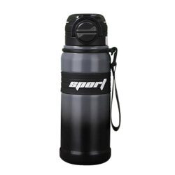 Termos sports pentru apa metalic Techsuit THM9, 680ml, negru