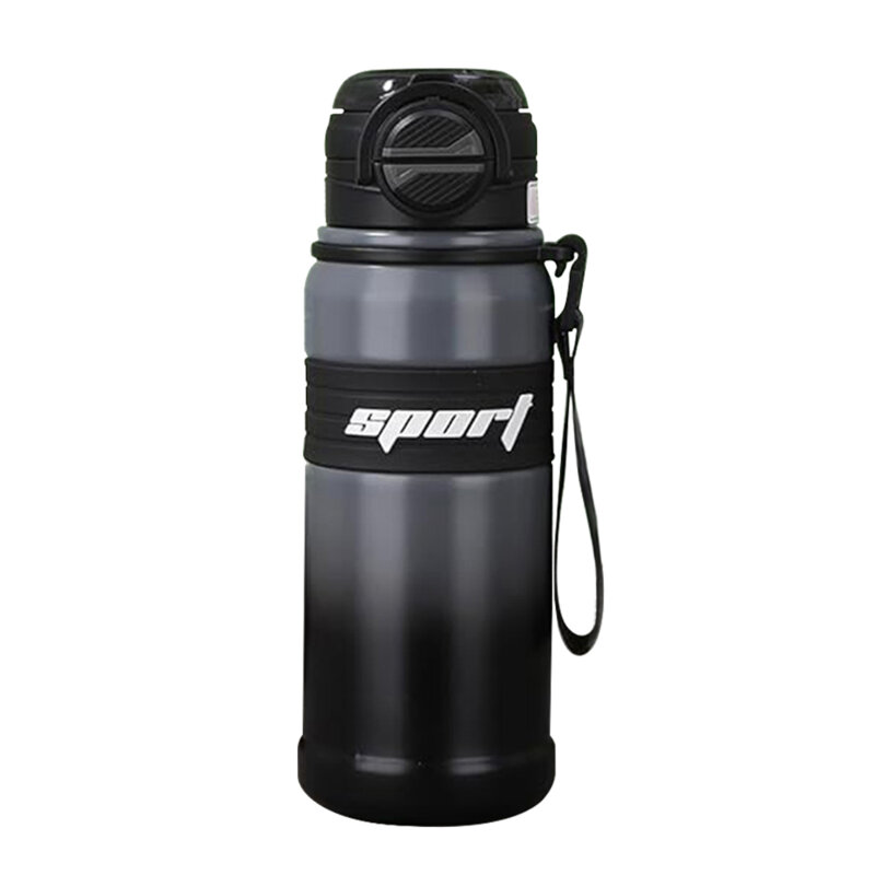 Termos sports pentru apa metalic Techsuit THM9, 680ml, negru