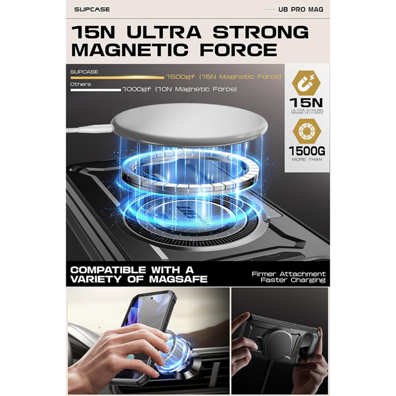 Husa Google Pixel 9 Pro XL Supcase Unicorn Beetle Pro, negru