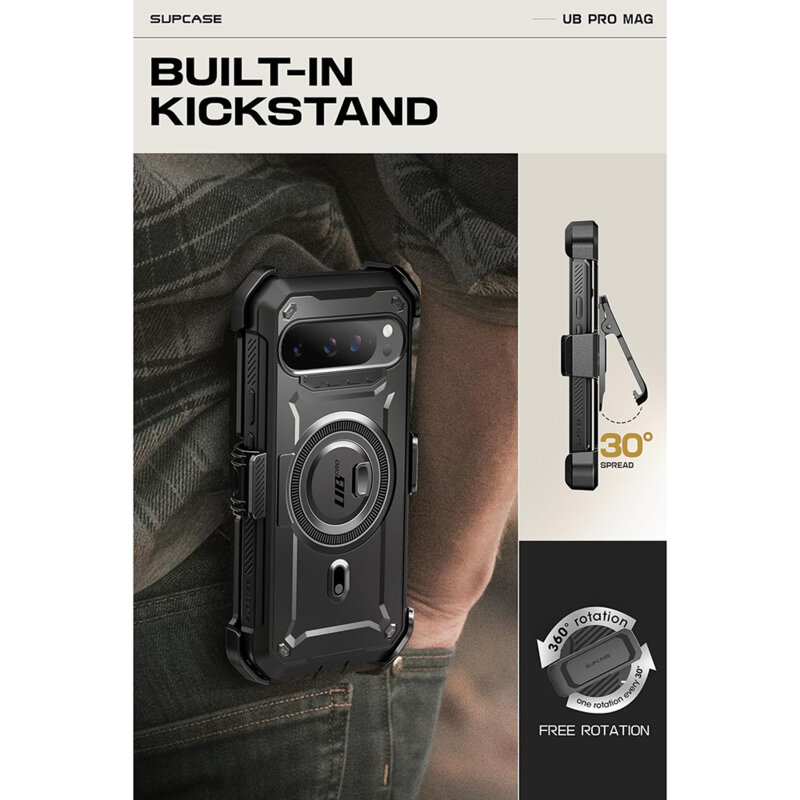 Husa Google Pixel 9 Pro Supcase Unicorn Beetle Pro, negru