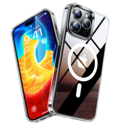 Husa iPhone 15 Pro Max Torras Diamond MagSafe Series, transparenta
