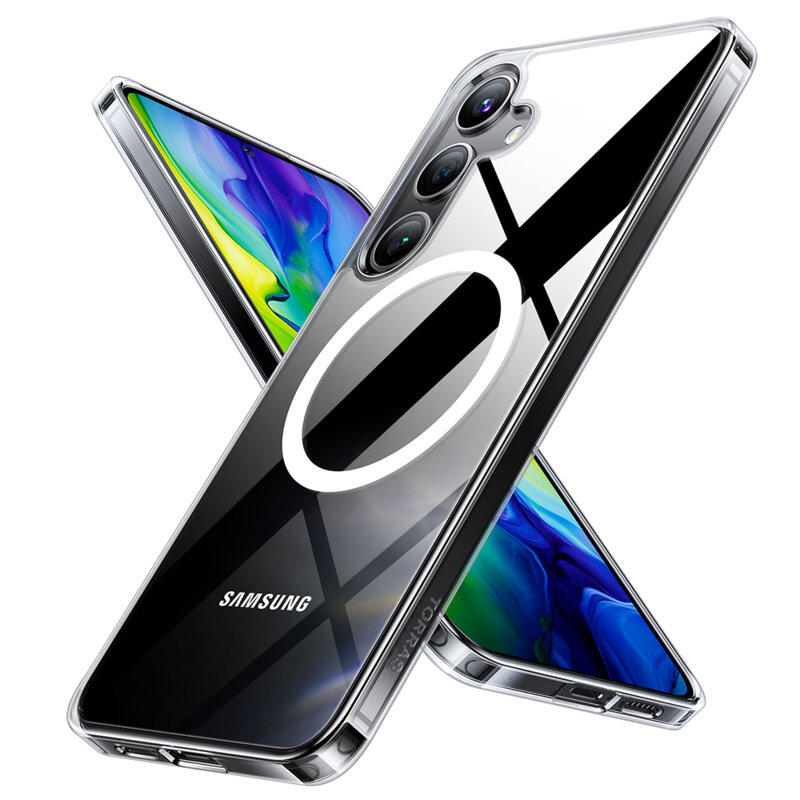 Husa Samsung Galaxy S24 Plus Torras Diamond MagSafe Series, transparenta