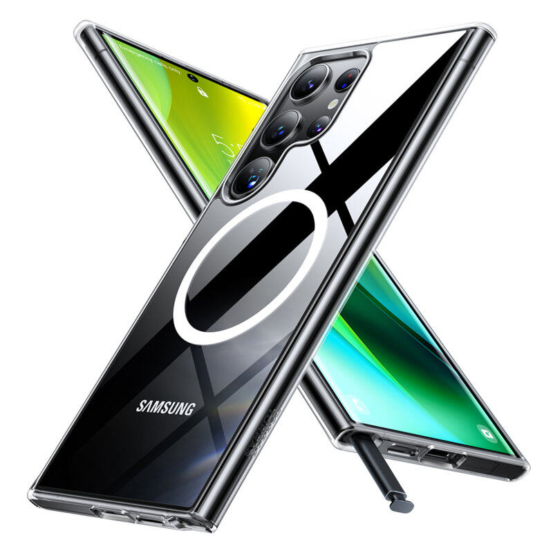 Husa Samsung Galaxy S24 Ultra Torras Diamond MagSafe Series, transparenta