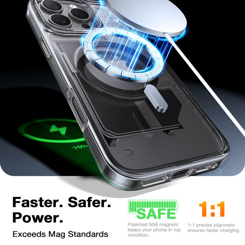 Husa iPhone 16 Pro Torras Diamond MagSafe Series, transparenta