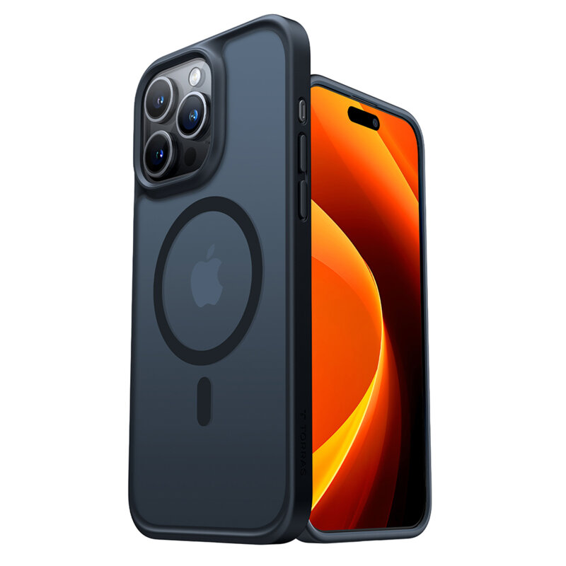 Husa iPhone 15 Pro Torras Guardian Magnetic Series, negru