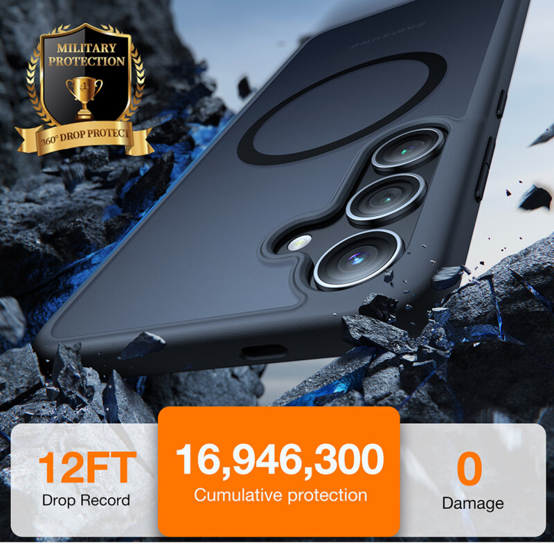 Husa Samsung Galaxy S24 Torras Guardian Magnetic Series, negru