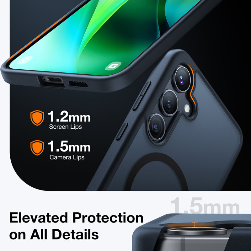 Husa Samsung Galaxy S24 Plus Torras Guardian Magnetic Series, negru