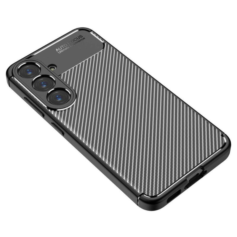 Husa Samsung Galaxy S25 Plus Techsuit CarbonFiber, negru
