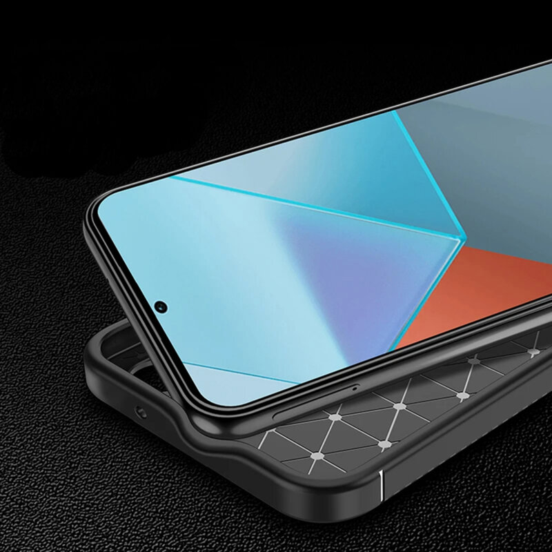 Husa Xiaomi Poco X7 Techsuit CarbonFiber, negru