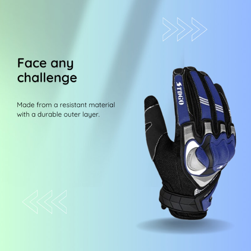 Manusi moto de barbati Techsuit, marimea L, negru, OG105